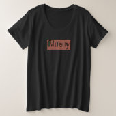 Mitelly Grote Maat T-shirt (Design voorkant)