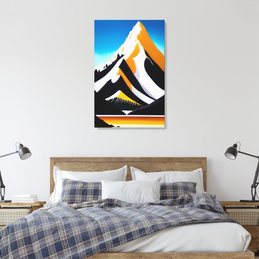 Miter Peak - Canvas Print (Insitu (Slaapkamer))