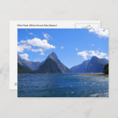Miter Peak, Milford Sound, NZ Briefkaart (Voorkant / Achterkant)