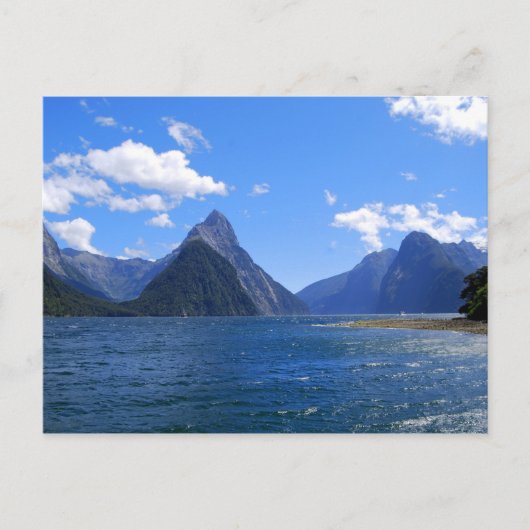 Miter Peak, Milford Sound, NZ Briefkaart (Voorkant)