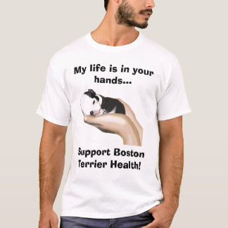 Miter steunt Boston Terrier Health T-shirt