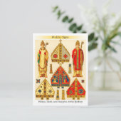 Miters, Garb en Insignia of the Bishop Briefkaart (Staand voorkant)