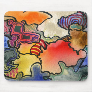 "Mites and Tites" Abstract Design Mousepad Muismat