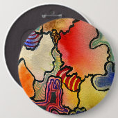 "Mites and Tites" Abstracte Art Button (Voorkant /achterkant)