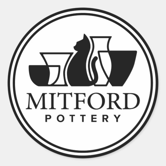 Mitford Pottery sticker (Voorkant)
