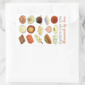 Mithai Indian Sweet Shop Confecery Pastry Chef Rechthoekige Sticker (Tas)