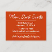 Mithai Indian Sweet Shop Confecery Pastry Chef Visitekaartje (Achterkant)