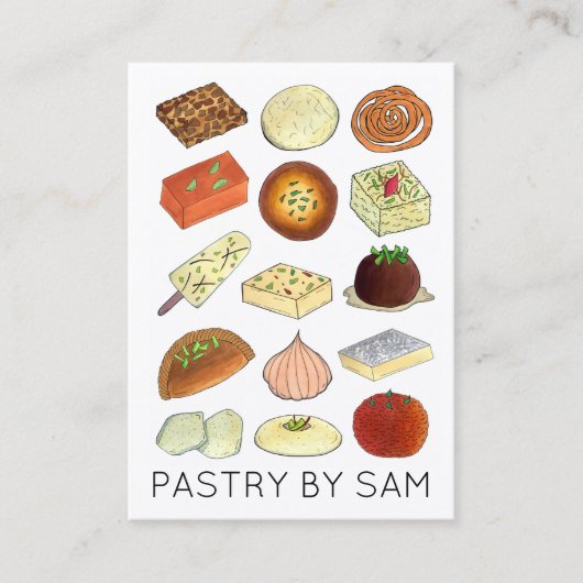 Mithai Indian Sweet Shop Confecery Pastry Chef Visitekaartje (Voorkant)