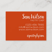 Mithai Indian Sweet Shop Confecery Pastry Chef Visitekaartje (Achterkant)