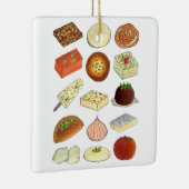 Mithai Indian Sweets Confectionery Desserts India Keramisch Ornament (Rechts)