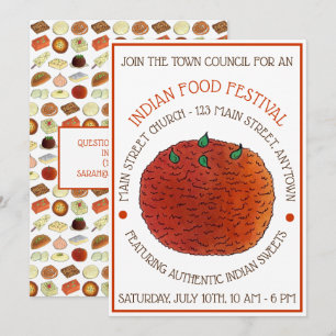 Mithai Indian Sweets Laddu Ladoo Kaart