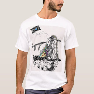 "Mithila Marvel: Traditionele Elegantie in Modern T-shirt