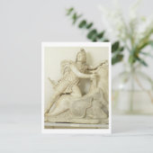 Mithras offert de Bull op, marmer relief, Roman Briefkaart (Staand voorkant)