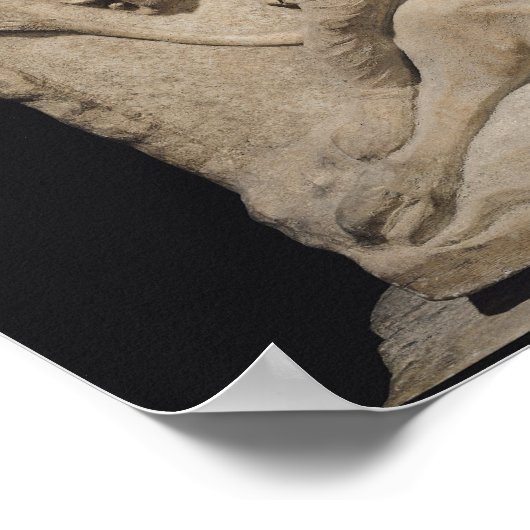 Mithras offert de stier op, 2e tot 3e eeuw poster (Hoek)