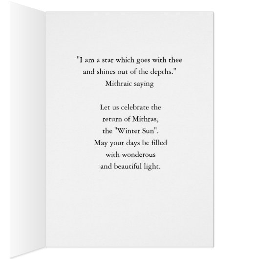 Mithras The Invincible Winter Illustration (Binnen (Rechts))