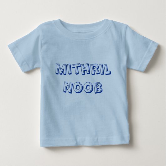 Mithril Noob. Shirt van Baby geïnspireerd door ont (Voorkant)