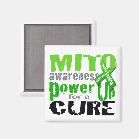 Mito Awareness Power Up for a Cure Magneet (Voorkant / Achterkant)