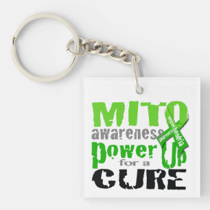 Mito Awareness Power Up for a Cure Sleutelhanger