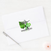 Mito Awareness sta achter me Vierkante Sticker (Envelop)