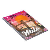 Mito Japan bloemposter. Notitieboek (Rechterzijde)