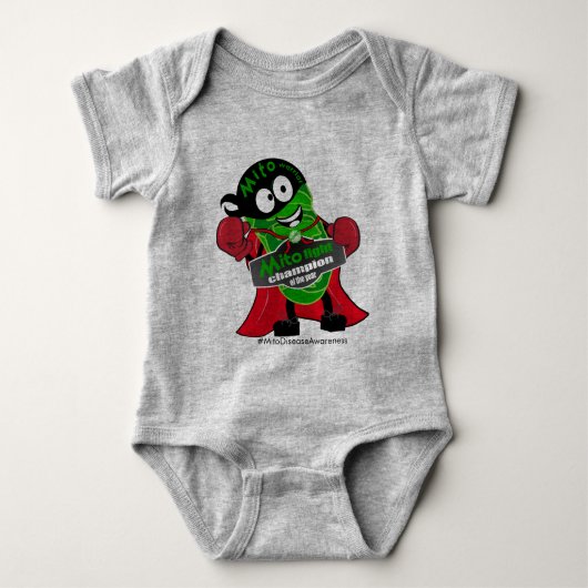 Mito Warrior vecht kampioen baby Romper (Voorkant)