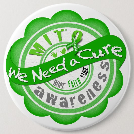 Mito We hebben een kuur nodig Ronde Button 6,0 Cm (Voorkant)
