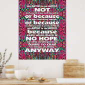 Mitochondri-Pop Een artiest is... Poster (Keuken)