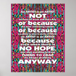 Mitochondri-Pop Een artiest is... Poster