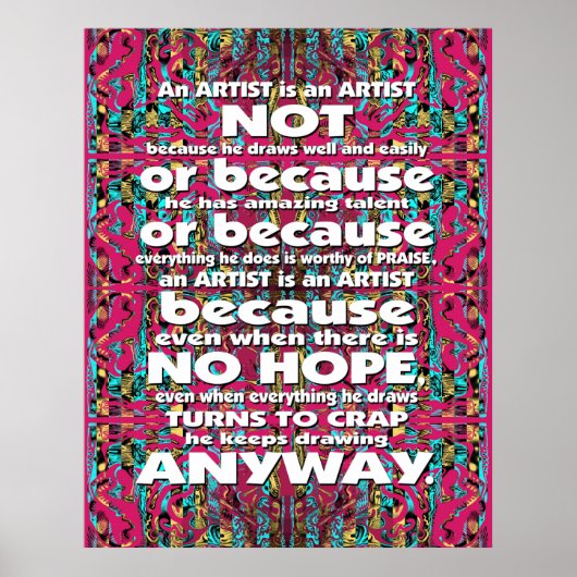 Mitochondri-Pop Een artiest is... Poster (Voorkant)