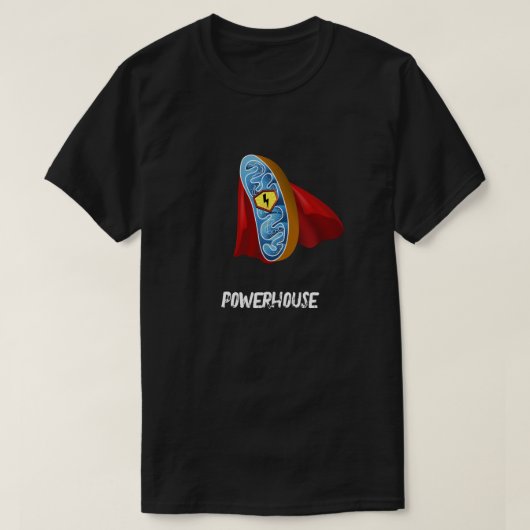 Mitochondria Energy Hero T-shirt (Design voorkant)