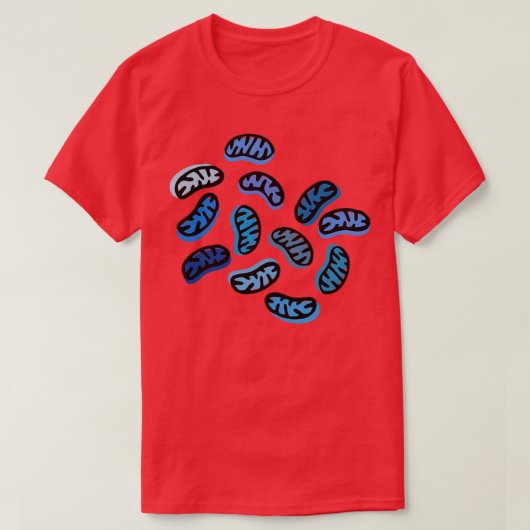 Mitochondria in Blue T-shirt (Design voorkant)