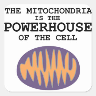 Mitochondria is de Powerhouse - Sticker