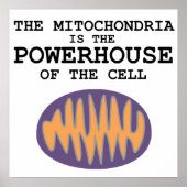 Mitochondria is het Powerhouse-Poster Poster (Voorkant)