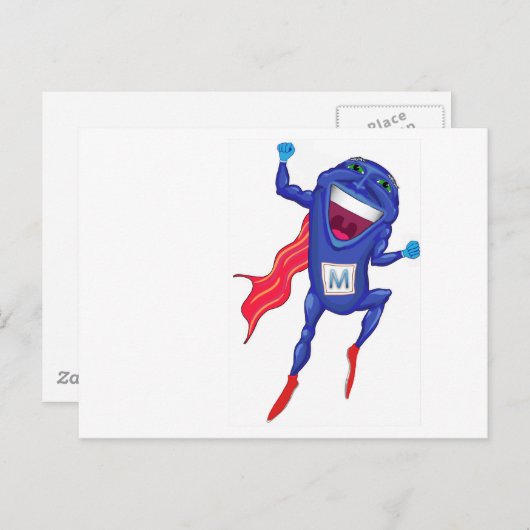 Mitochondria Man Briefkaart (Voorkant / Achterkant)