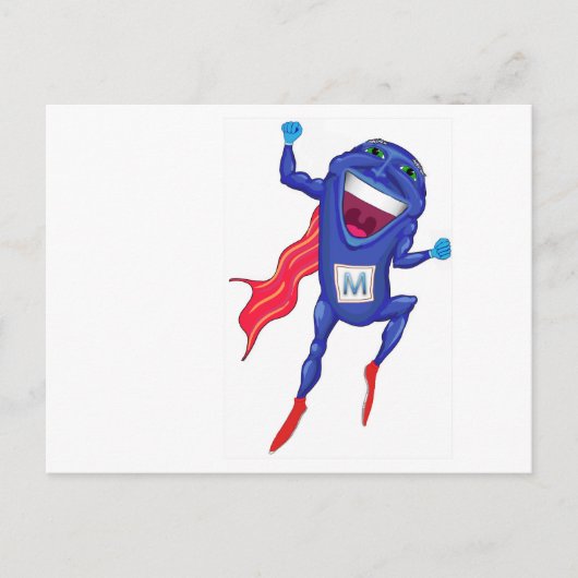 Mitochondria Man Briefkaart (Voorkant)