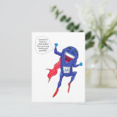 Mitochondria Man Briefkaart (Staand voorkant)