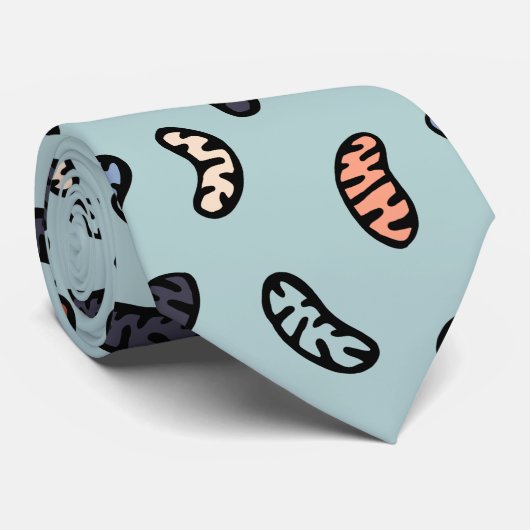 Mitochondria over Mint Stropdas (Opgerold)