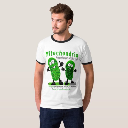 Mitochondria Powerhouse of the Cell T-shirt (Voorkant volledig)