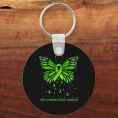 Mitochondriale Disease Awareness Butterfly Sleutelhanger (Voorkant)