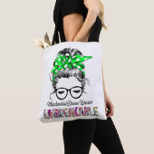 Mitochondriale Ziekte Bewustheid Koolstofondersteu Tote Bag (Dichtbij)