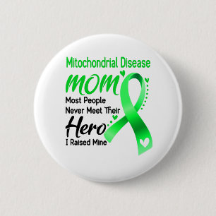 Mitochondriale Ziekte Bewustheid Maand Ribbon Gift Ronde Button 5,7 Cm