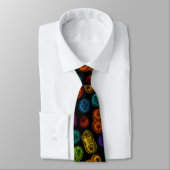 Mitose - Kleur op zwart Stropdas (Gebonden)