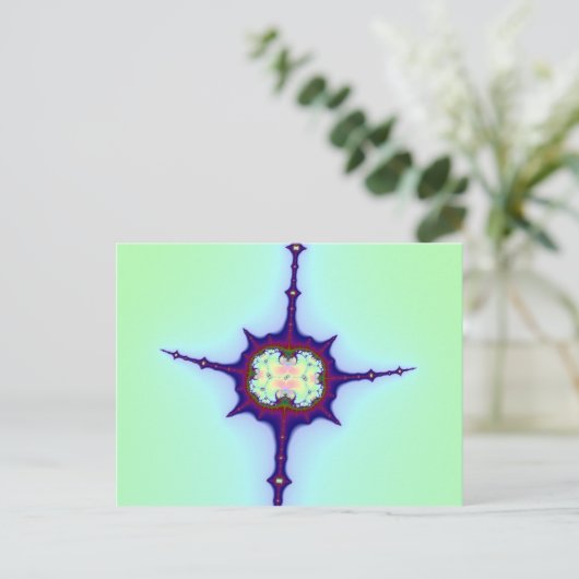 Mitosis Fractal Briefkaart (Staand voorkant)