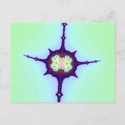 Mitosis Fractal Briefkaart (Voorkant)