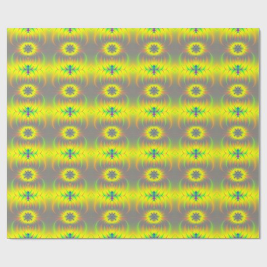 Mitosis Fractal Wrapping Paper Cadeaupapier (Vlak)