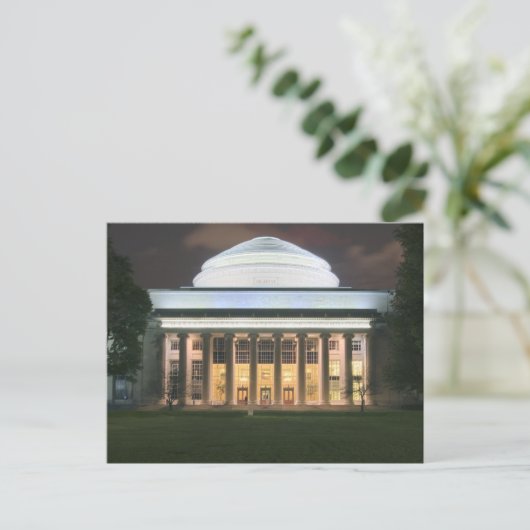 MIT's Great Dome of Barker Engineering Library Briefkaart (Staand voorkant)