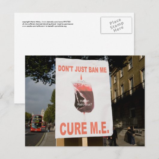 mitsis - genezing M.E. briefkaart (Voorkant / Achterkant)