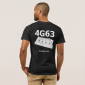 Mitsubishi 4G63 Valvecover Tee Shirt (Achterkant volledig)