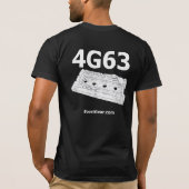 Mitsubishi 4G63 Valvecover Tee Shirt (Achterkant)