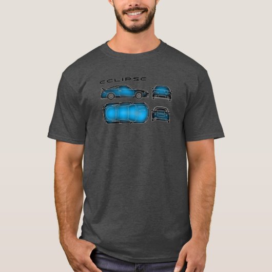 mitsubishi eclipse DSM TUNER T-shirt (Voorkant)